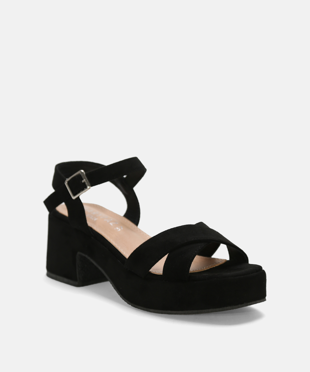 Sandalia plataforma tiras cruzadas  image number null